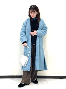 「PAGEBOY」｜「アイテム（ダウンジャケット/コート）」を使った、mitaさん（レディース・155cm）の冬コーディネート