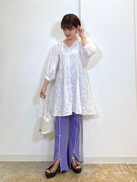 「ミニワンピ」｜mitaさん（レディース・155cm）の夏コーディネート