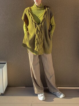 「Ameri（アメリ）のアイテム」を使った、kotoeさん（レディース・162cm）の冬コーディネート