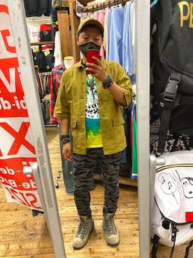 「ショット」｜「アイテム（ブーツ）」を使った、TSUYOSHIさん（メンズ・163cm）の夏コーディネート