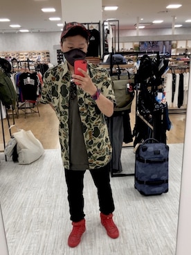 「G-STAR RAW（ジースターロゥ）のアイテム（帽子）」を使った、TSUYOSHIさん（メンズ・163cm）の夏コーディネート