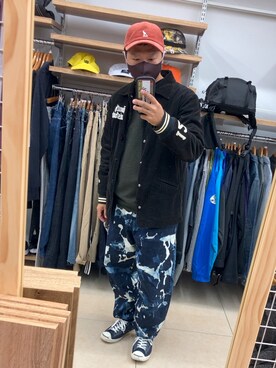 「Champion（チャンピオン）のアイテム（カバーオール）」を使った、TSUYOSHIさん（メンズ・163cm）の秋コーディネート