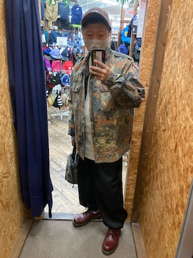 「寅一（トライチ）のアイテム」を使った、TSUYOSHIさん（メンズ・163cm）の冬コーディネート