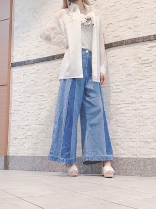 axes femme ストライプビッグリボンキャミ axes femme（アクシーズファム）の「ストライプビッグリボン
