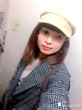 「POU DOU DOU（プードゥドゥ）のアイテム（ハンチング/ベレー帽）」を使った、Arareさん（レディース・156cm）の冬コーディネート