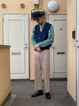 「Sperry   （スペリー）のアイテム」を使った、りゅうこ🐲さん（メンズ・182cm）の春コーディネート