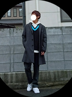 「33Degrees（サーティースリーディグリーズ）のアイテム」を使った、ノエルさん（メンズ・158cm）の秋コーディネート