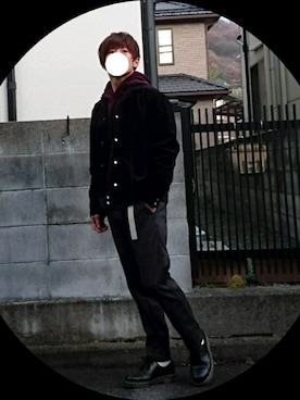 「M.A.M（マム）のアイテム」を使った、ノエルさん（メンズ・158cm）の冬コーディネート