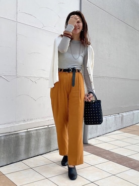 「アイテム（ブーティ）」を使った、PATAZOさん（レディース・163cm・30代）の春コーディネート