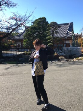 「無印良品（ムジルシリョウヒン）のアイテム（ブルゾン）」を使った、ゆみ  だつさん（レディース・157cm）の秋コーディネート
