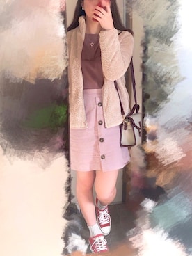 「CEDAR CREST（セダークレスト ）のアイテム」を使った、momoさん（レディース・158cm）の春コーディネート