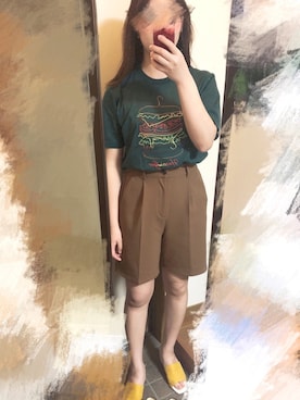「ボーイッシュ、夏コーデ」｜「アイテム（その他）」を使った、momoさん（レディース・158cm）の春コーディネート