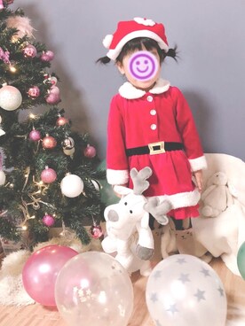 「ツリー」｜emakiti ☃︎☁︎✧さん（キッズ・90cm）の冬コーディネート