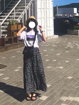 Suzuさん（レディース・160cm）の夏コーディネート