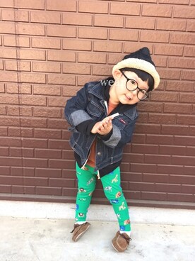 「codycoby（コーディーコービー）のアイテム」を使った、♡PON♡さん（キッズ・110cm）の春コーディネート