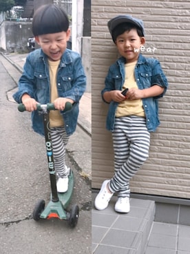 ♡PON♡さん（キッズ・110cm）の秋コーディネート