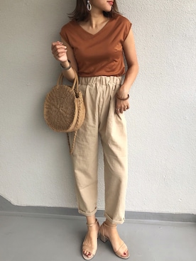 「CANMART（キャンマート）のアイテム」を使った、M.mさん（レディース・163cm）の夏コーディネート