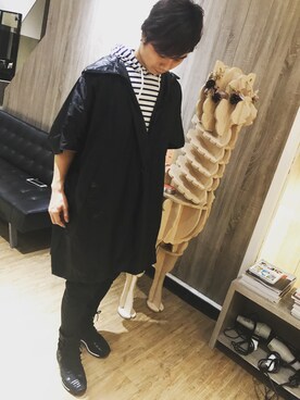「CABANE de ZUCCa（カバンドズッカ）のアイテム（ジャケット/アウター）」を使った、sermanさん（メンズ・176cm）の春コーディネート