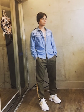 「DOLCE&GABBANA（ドルチェアンドガッバーナ）のアイテム（アクセサリー）」を使った、sermanさん（メンズ・176cm）の秋コーディネート