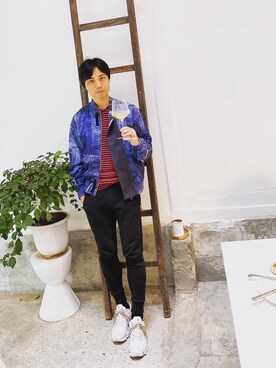 「adidas（アディダス）のアイテム（スウェットパンツ）」を使った、sermanさん（メンズ・176cm）の秋コーディネート