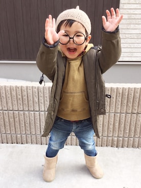 KANATAさん（キッズ・90cm）の冬コーディネート