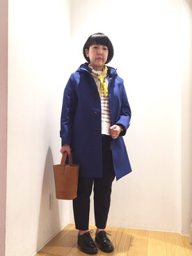 「Scye（サイ）のアイテム（パンツ）」を使った、karakawaさん（レディース・154cm）の冬コーディネート