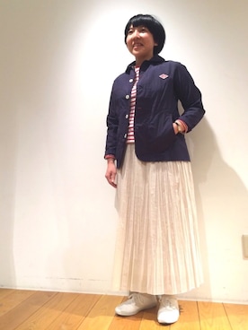 「マリン」｜「アイテム（カバーオール）」を使った、karakawaさん（レディース・154cm）の春コーディネート