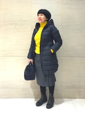 「MUUN（ムーニュ）のアイテム」を使った、karakawaさん（レディース・154cm）の秋コーディネート