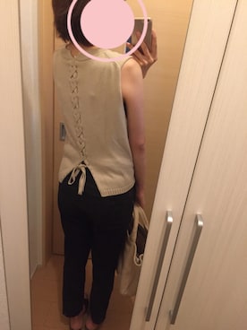 「URBAN RESEARCH ROSSO WOMEN（アーバンリサーチ　ロッソ）のアイテム（サンダル）」を使った、ランバリーさん（レディース・165cm）の夏コーディネート