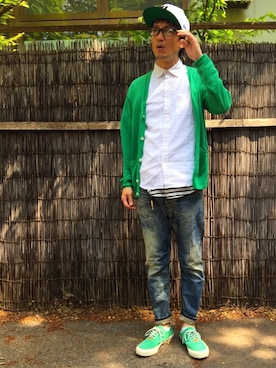 「SIMPLICITE　PLUS（シンプリシテプリュス）のアイテム」を使った、kimukenさん（メンズ・175cm）の春コーディネート