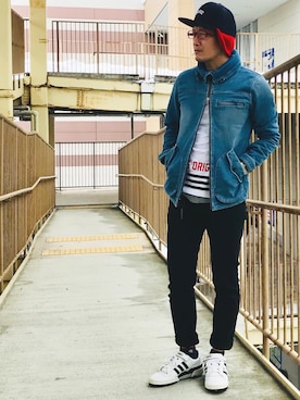 「SIMPLICITE　PLUS（シンプリシテプリュス）のアイテム」を使った、kimukenさん（メンズ・175cm）の冬コーディネート