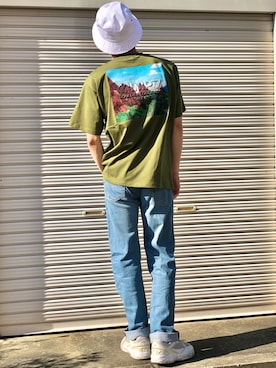 「CAMP7（キャンプセブン）のアイテム（トップス）」を使った、てらくら【相互フォロー】さん（メンズ・178cm）の春コーディネート