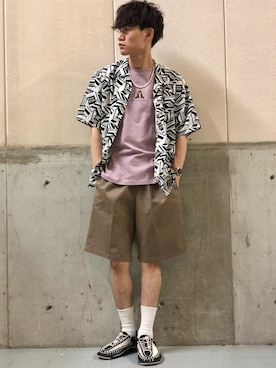 「KEEN（キーン）のアイテム（シューズ）」を使った、てらくら【相互フォロー】さん（メンズ・178cm）の夏コーディネート