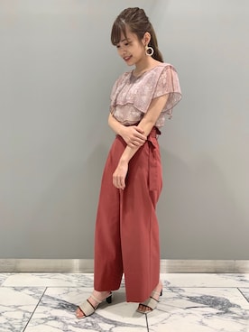 「JILL STUART（ジルスチュアート）のアイテム（アクセサリー）」を使った、Honokaさん（レディース・156cm）の夏コーディネート