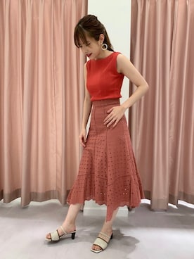 「JILL STUART（ジルスチュアート）のアイテム（アクセサリー）」を使った、Honokaさん（レディース・156cm）の夏コーディネート