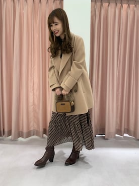 「JILL STUART（ジルスチュアート）のアイテム（ブルゾン）」を使った、Honokaさん（レディース・156cm）の秋コーディネート