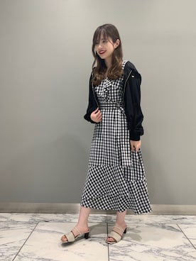 「JILL STUART（ジルスチュアート）のアイテム」を使った、Honokaさん（レディース・156cm）の夏コーディネート