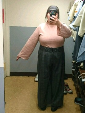 「デブでもオシャレしたい」｜「アイテム（ブーツ）」を使った、えなじーさん（レディース・156cm）の冬コーディネート
