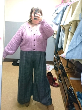 「デブでもオシャレしたい」｜「アイテム（ブーティ）」を使った、えなじーさん（レディース・156cm）の冬コーディネート