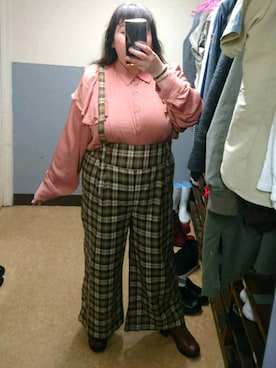 「Lazy Swan（レイジースワン）のアイテム」を使った、えなじーさん（レディース・156cm）の春コーディネート