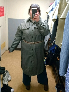「Re-J&SUPURE（リジェイアンドスプル）のアイテム（ジャケット/アウター）」を使った、えなじーさん（レディース・156cm）の冬コーディネート