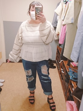 えなじーさん（レディース・156cm）の春コーディネート