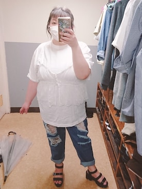 えなじーさん（レディース・156cm）の春コーディネート