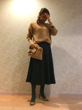 「La Mer（ラメール）のアイテム」を使った、ちはやさん（レディース・163cm）の冬コーディネート