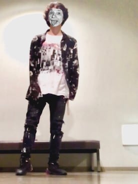「NIKE（ナイキ）のアイテム（シューズ、ブラック系）」を使った、米 津 玄 米さん（メンズ・168cm）の夏コーディネート