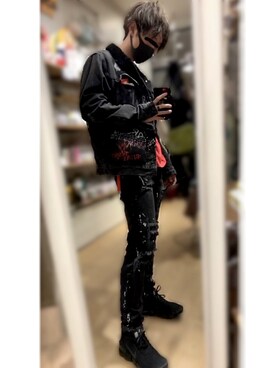 「NIKE（ナイキ）のアイテム（スニーカー、ブラック系）」を使った、米 津 玄 米さん（メンズ・168cm）の夏コーディネート