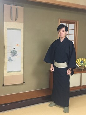 「正月」｜「アイテム（その他）」を使った、オーミチさん（メンズ・161cm）の冬コーディネート