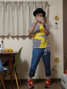 「NOMOS（ノモス）のアイテム」を使った、オーミチさん（メンズ・161cm）の夏コーディネート