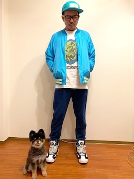 「平成最後のWEARISTAセンバツ」｜「アイテム（ナイロンジャケット）」を使った、シオマリアッチさん（メンズ・172cm）の春コーディネート