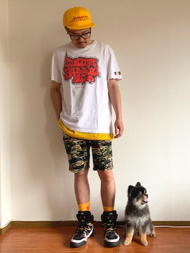 「ブッダブランド」｜シオマリアッチさん（メンズ・173cm）の夏コーディネート